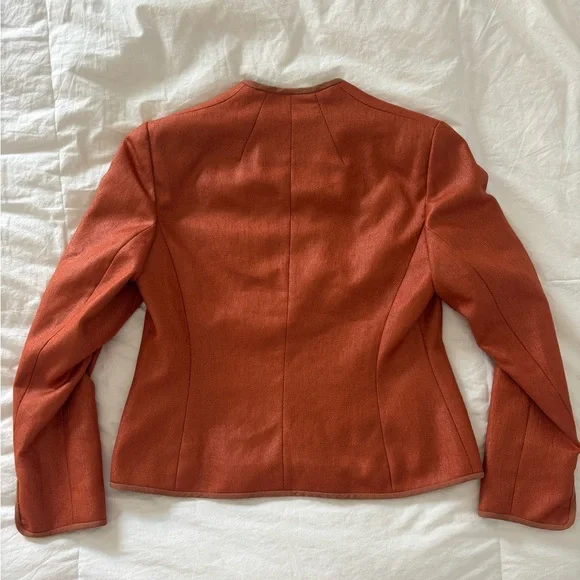 Orange Women's Blazer - Picture 2 of 4